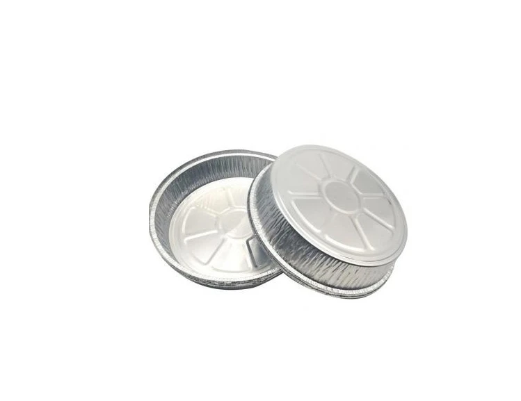 Formă Aluminiu Rotundă+Capac 5Buc/Set Safir